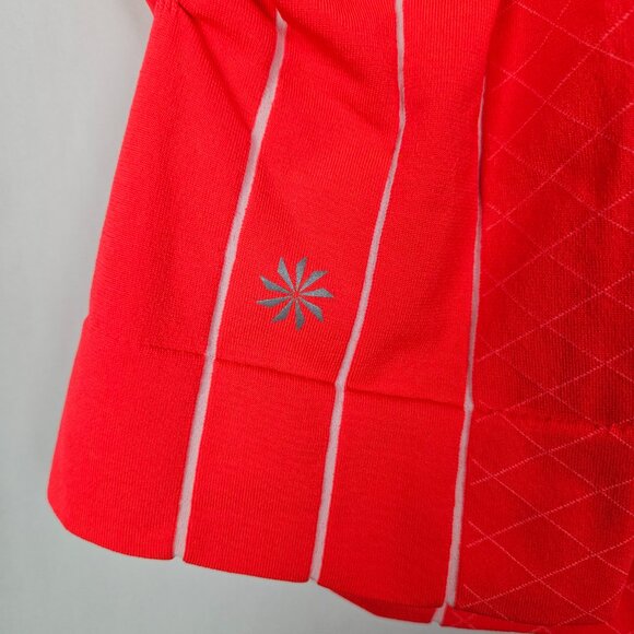 ATHLETA Finish Fast Line Tee Red It Neon S - Picture 6 of 7